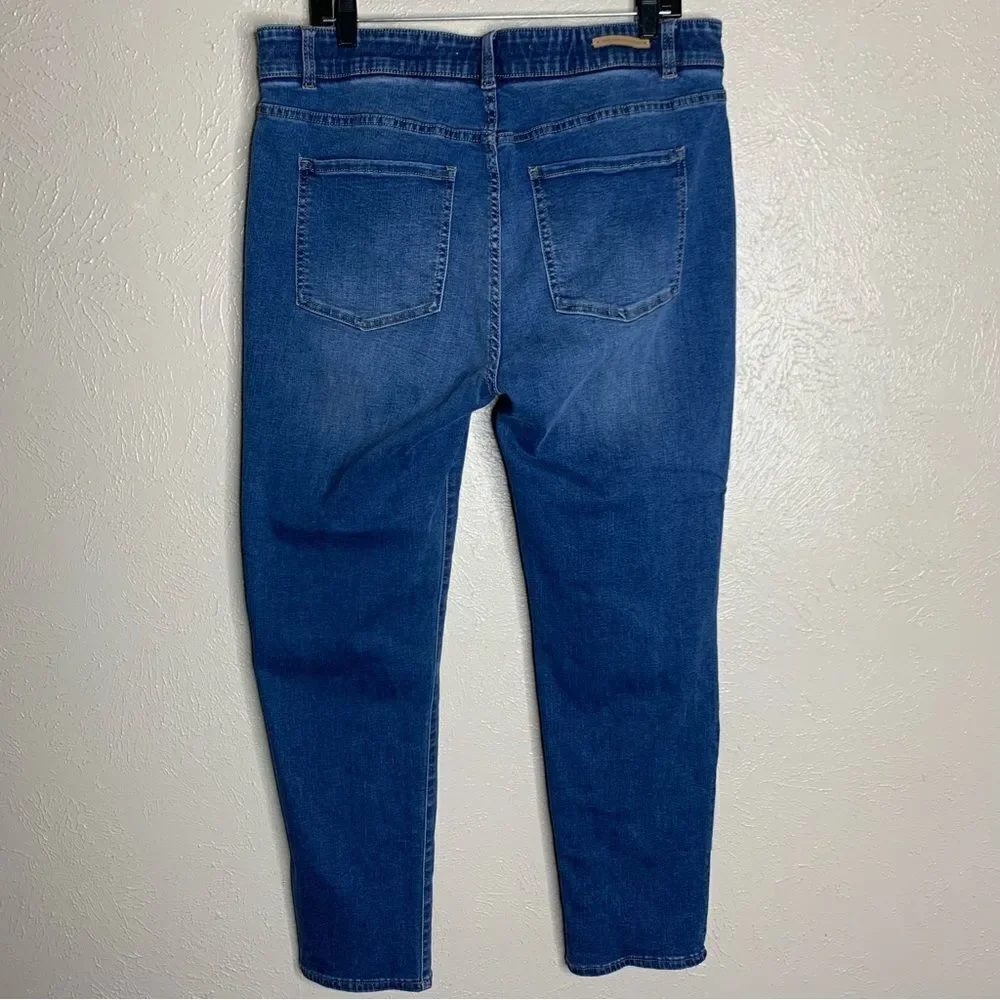 Soft Surroundings Supremely‎ Soft Relaxed Straight Leg Jeans blue - Picture 5 of 13